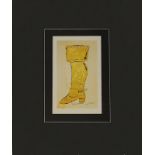 Warhol, Andy (Pittsburgh 1928 - 1987 Manhattan/New York), "Judy Garland Shoe", Farboffset, auf