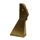 Wunderlich, Paul (Eberswalde 1927 - 2010 Saint-Pierre-de-Vassols), "Egghead", Bronze mit goldener