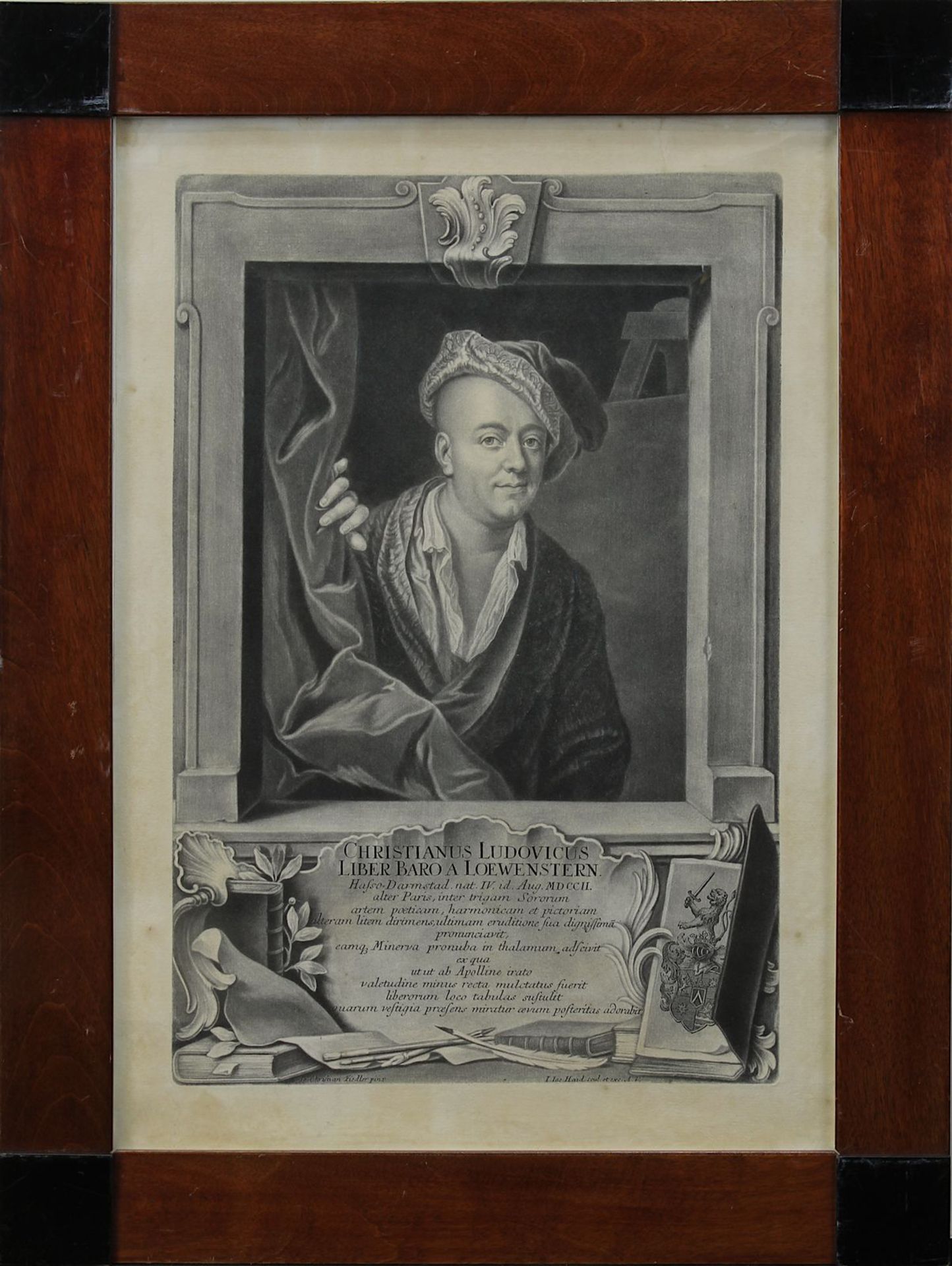 Haid, Johann Jacob (bei Göppingen 1704 - 1767 Augsburg), Bildnis des Malers und Komponisten