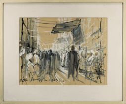 Hensel, Gottfried (geb. wohl Berlin 1922 - 1980 wohl Saarbrücken) "Khan el Khalili, Cairo",