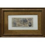 Ein Dollar, Konföderierte Staaten von Amerika (One CSA - Dollar), 6 x 14 cm, Knick u.