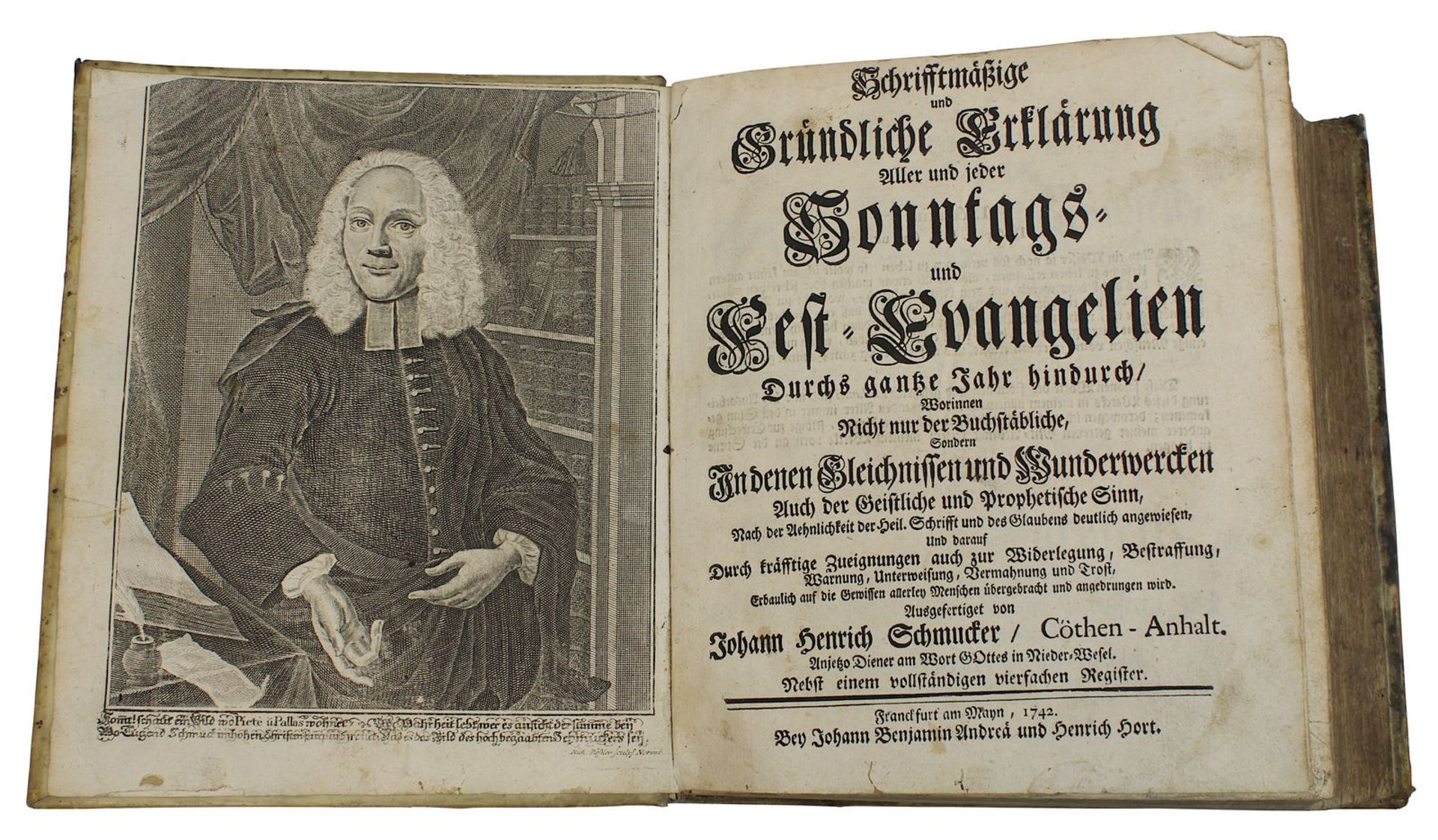 Johann Heinrich Schmucker's "Erklärung über die Evangelia", davon die "Schriftmäßige und