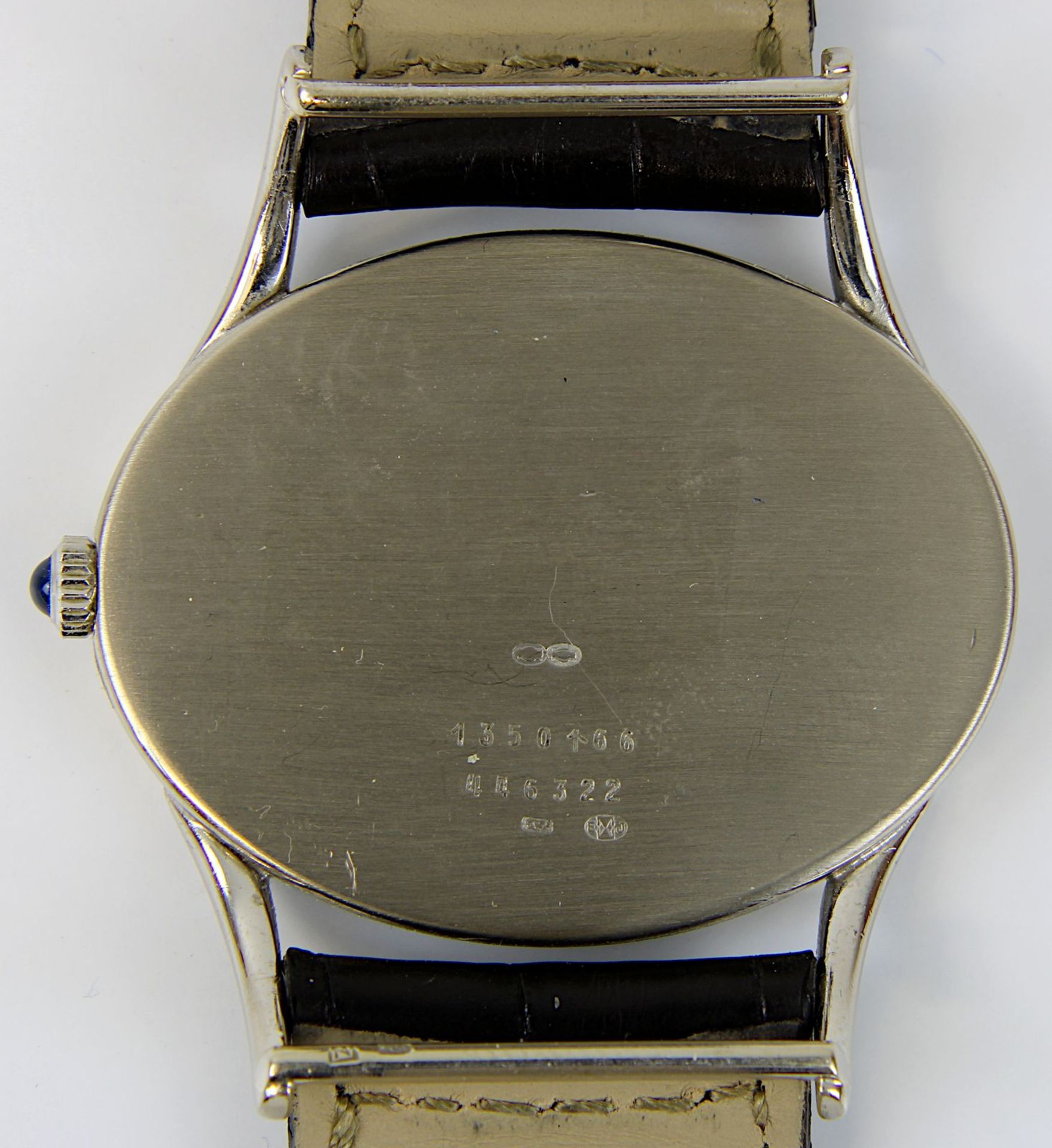 Jaeger-LeCoultre Damenarmbanduhr ”De Luxe”, Weißgold 18 kt., Referenz 4463.22, Gehäusenr. 1350166, - Image 2 of 2