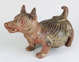 Xoloizcuintle, Hund des Gottes Xolotl, Keramik, Museumsreplik eines aztekischen Originals aus