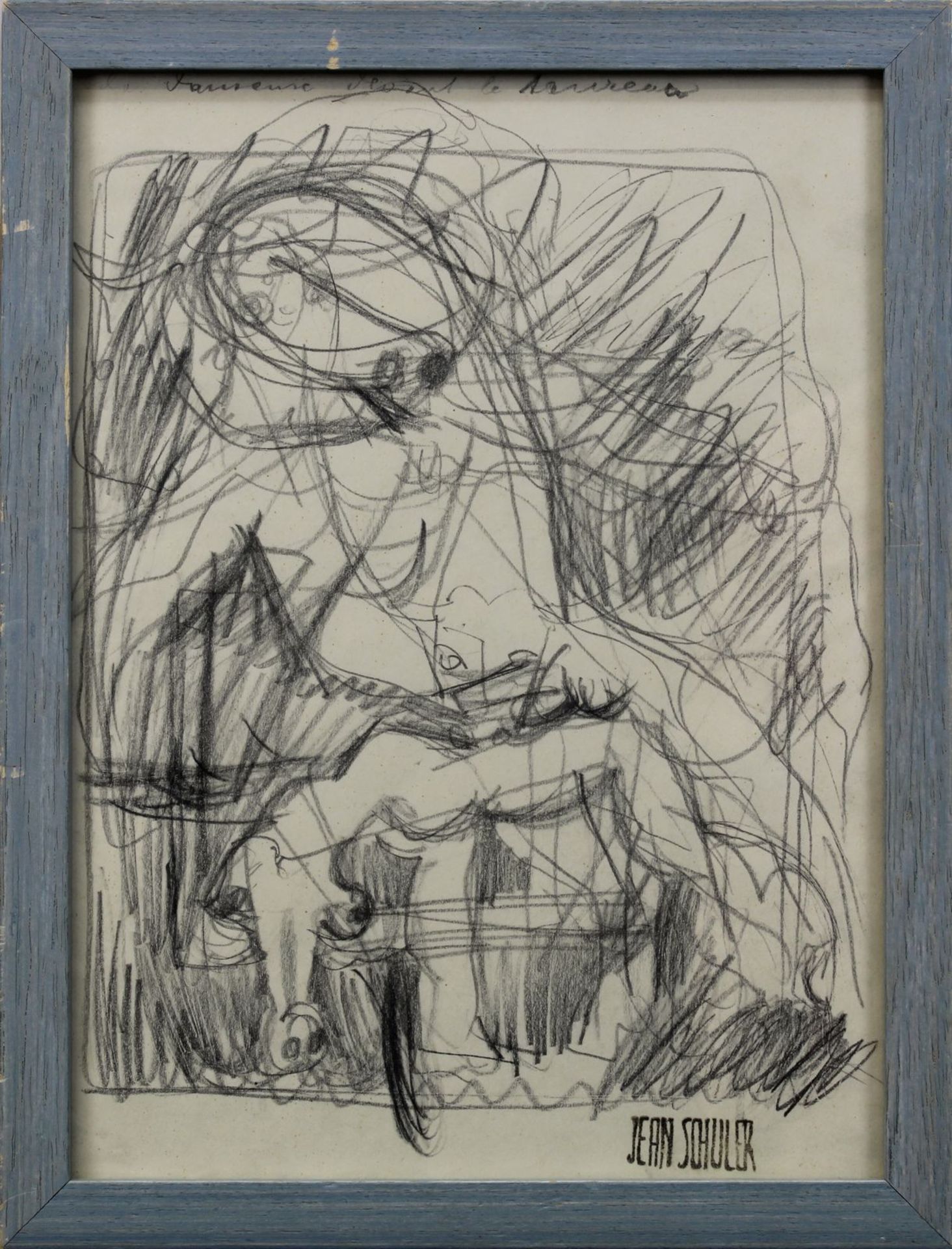 Schuler, Jean (St. Ingbert 1912 - 1984 Paris), 3 Graphitzeichnungen, figürliche Skizzen, jew. mit - Image 2 of 4