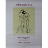 Breker, Arno (Elberfeld 1900 - 1991 Düsseldorf), Plakat zur Ausstellung Galerie Bodo von Langenn