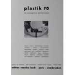 "Plastik 70, im rosengarten zweibrücken", Edition Monika Beck Paris Zweibrücken um 1970, mit 7