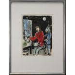 Chagall, Marc (Ljosna 1887 - 1985 Saint-Paul-de-Vence), Selbst als junger Maler, Farblithographie