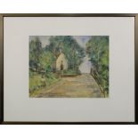 Breyer, Benno (Ommersheim 1939 - 2013 ebenda), Kapelle in Ormesheim, Aquarell, links unten