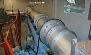 Single Pass - Gas Fired Rotary Kiln, comprising a Jones 12 metre refractory-lined drum, external