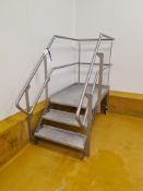 Stainless Steel Semi-Mobile Access Platform, approx. 620mm high on platformPlease read the following
