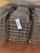 Quantity of Stainless Steel Wire Mesh Baking Trays, with stainless steel trolley, each tray