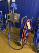 System Cleaners Stainless Steel Cleaning Trolley, with two hose reelsPlease read the following