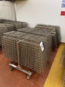 Quantity of Stainless Steel Wire Mesh Baking Trays, each tray approx. 450mm x 730mm, on five