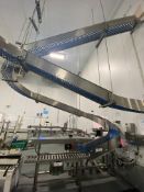 Stainless Steel Framed Gravity Roller Conveyor, approx. 1.73m long x 305mm wide on rolls