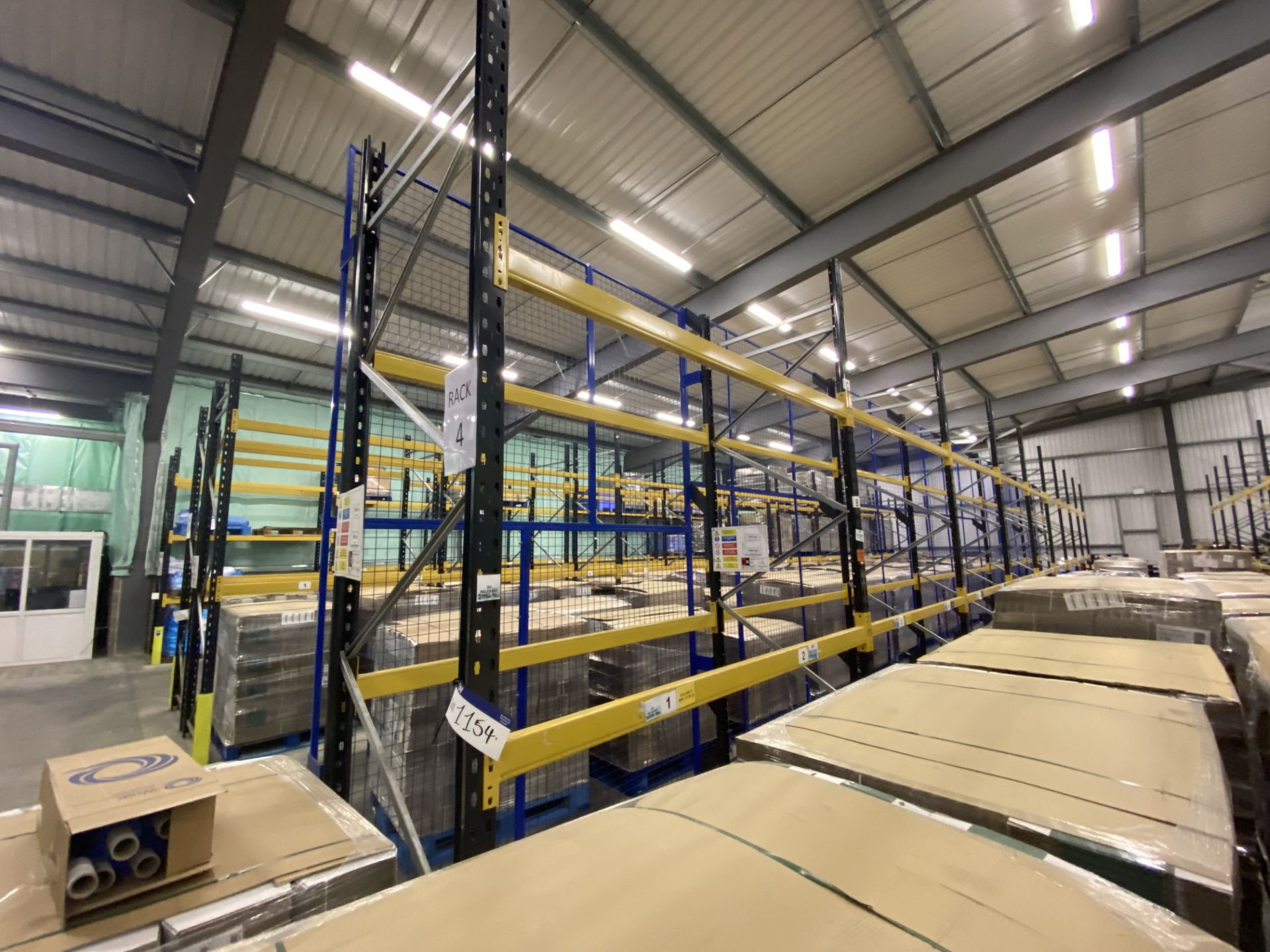 Link51 Nine Bay Mainly Two Tier Boltless Pallet Racking, each bay approx. 2.6m x 1.1m x 3.6m high, - Image 3 of 4