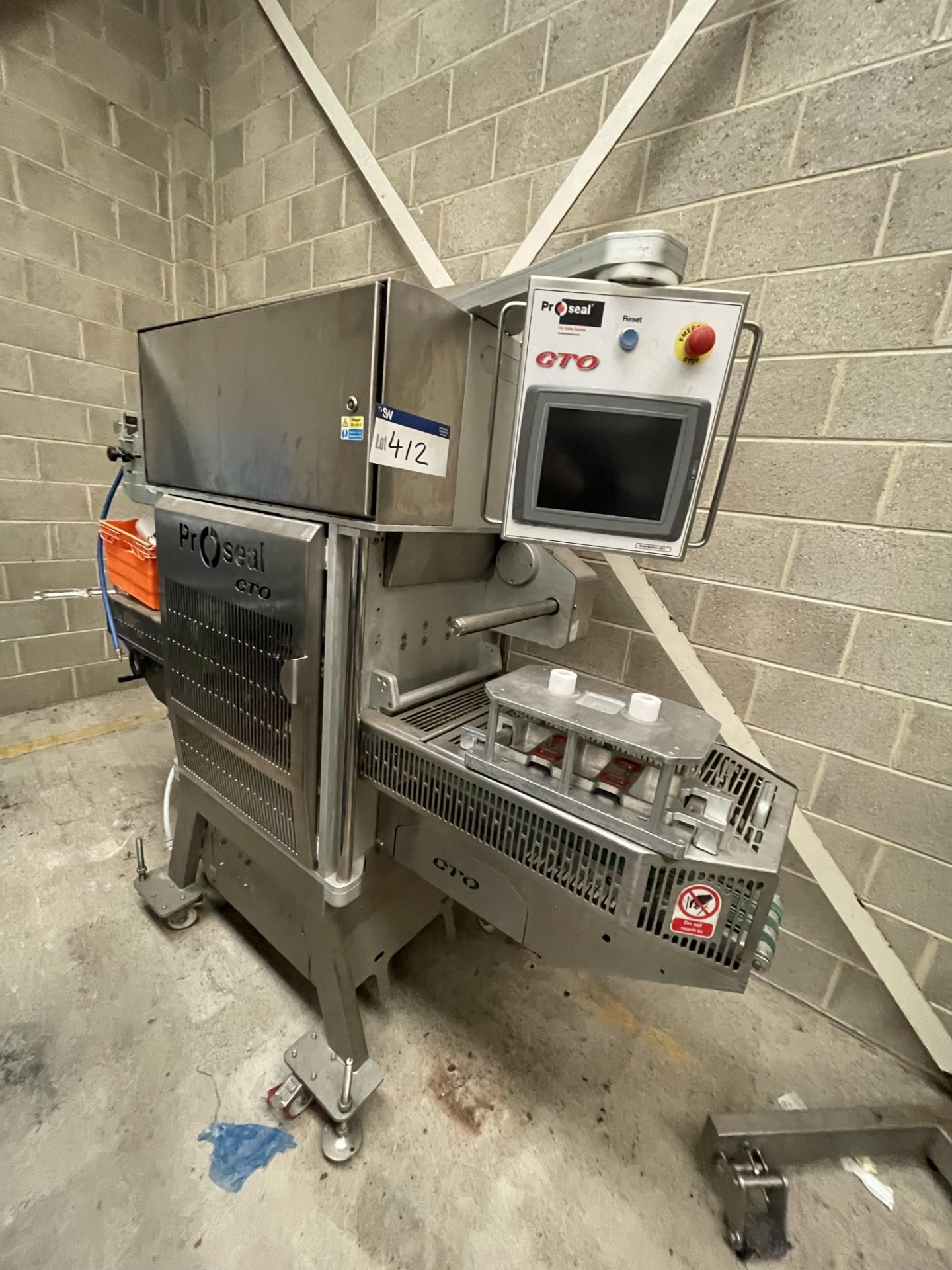 Proseal GTO Tray Sealing Machine, serial no. 2571, year of manufacture 2013, 400V, 6 bar max.