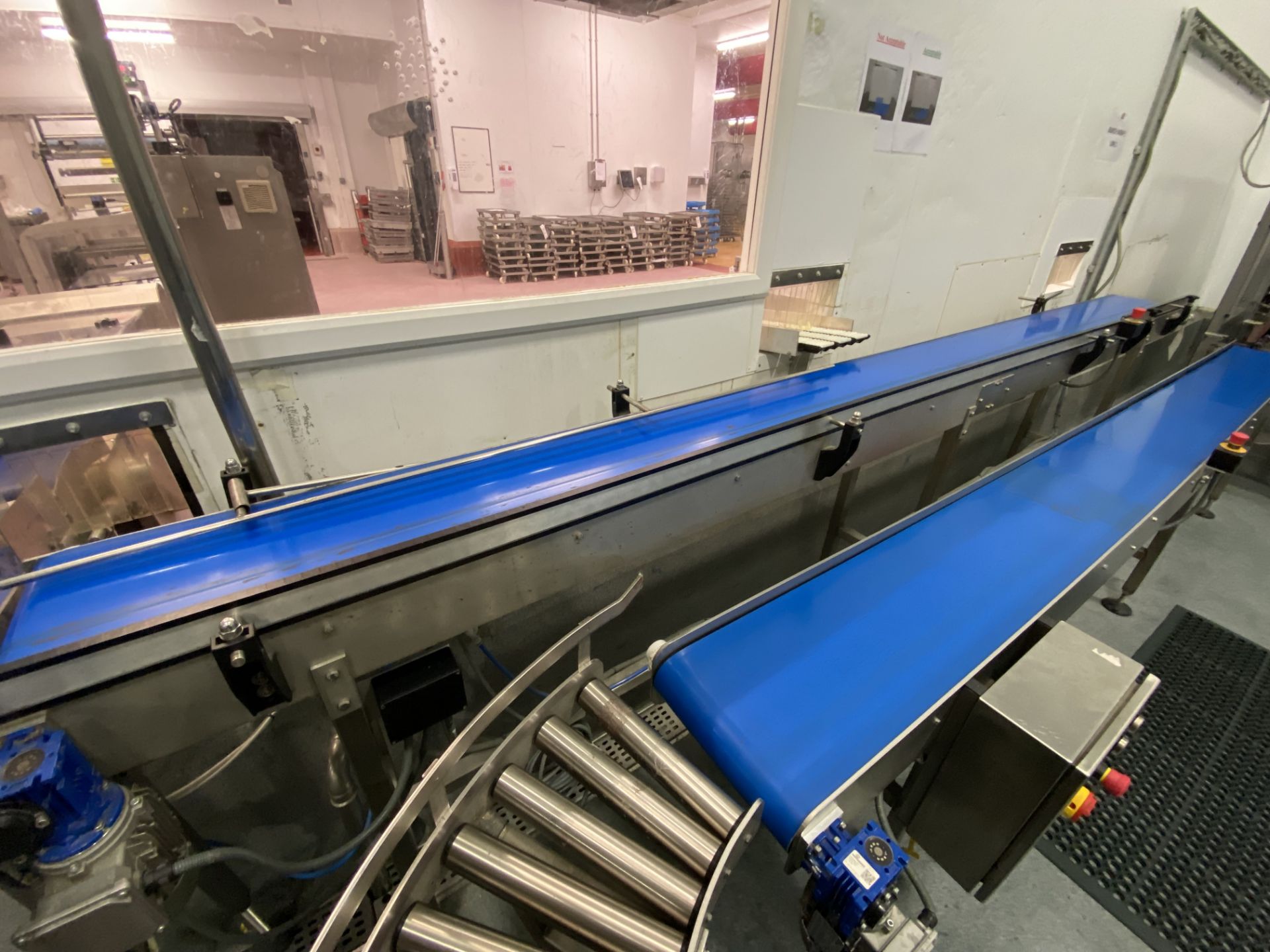 Stainless Steel Framed Belt Conveyor, approx. 4.1m centres long x 300mm wide on beltPlease read - Image 3 of 3