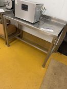 Stainless Steel Bench, approx. 1.15m x 600mmPlease read the following important notes:- ***