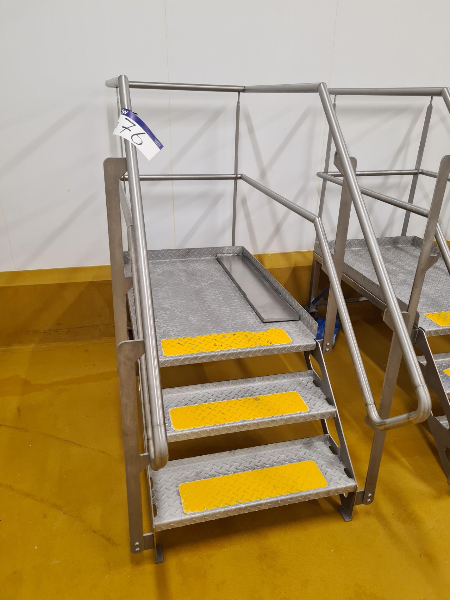 Stainless Steel Semi-Mobile Access Platform, approx. 620mm high on platformPlease read the following