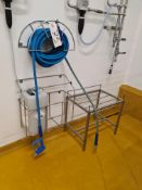 Flexible Pipe & Washing Handle, with stainless steel hose stand and stainless steel drum stand,
