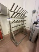 Stainless Steel Mobile Boot Rack, approx. 1.25m widePlease read the following important notes:- ***