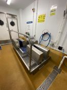 Stainless Steel Boot Washing Station, approx. 2.1m x 1.05mPlease read the following important