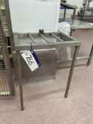 Stainless Steel Table, approx. 570mm x 400mmPlease read the following important notes:- ***