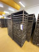 20 Stainless Steel Multi-Tier Mobile Tray Racks, each approx. 760mm x 530mm x 1780mm high, with a