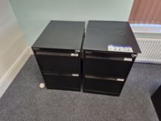 Two Bisley 2 Drawer Filing Cabinets