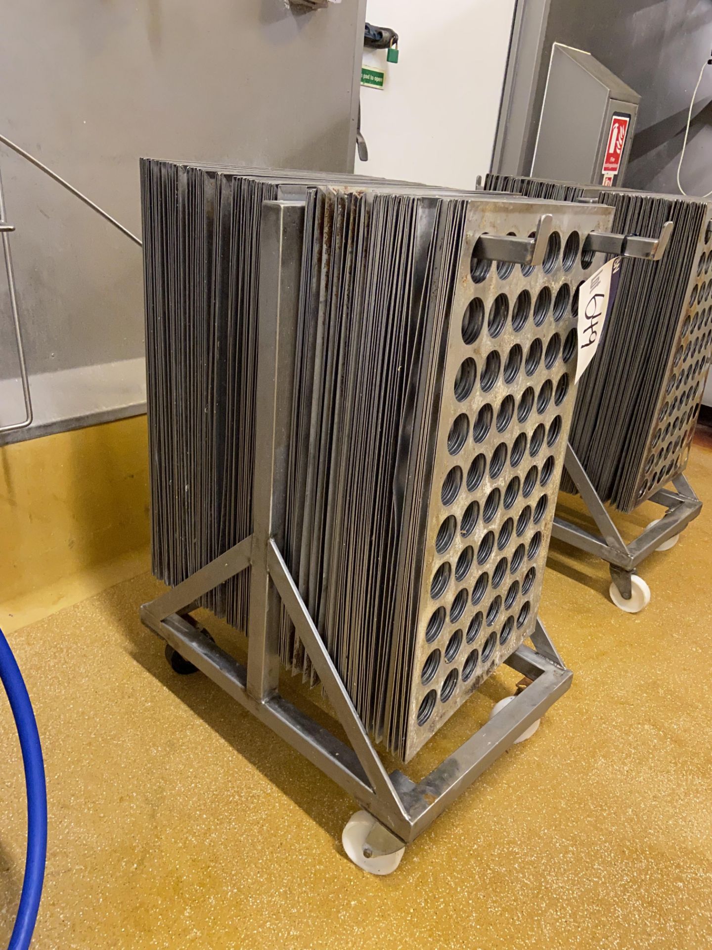 Double Sided Stainless Steel Tin Holding Rack, with quantity of tin holdersPlease read the following - Image 3 of 3
