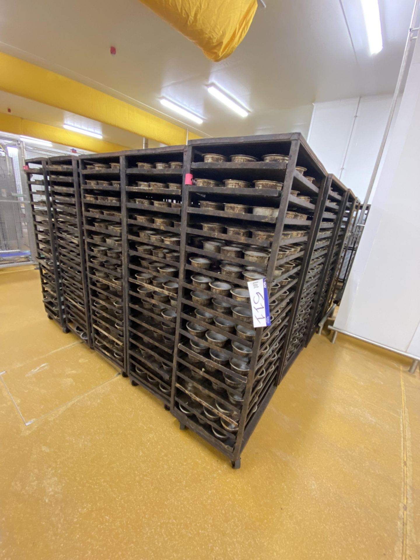 20 Stainless Steel Multi-Tier Mobile Tray Racks, each approx. 760mm x 530mm x 1780mm high, with a