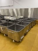 Ten Stainless Steel DOLAVs, each approx. 670mm x 670mm x 500mm deepPlease read the following