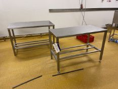 Two Stainless Steel Benches, each approx. 1.2m x 600mmPlease read the following important