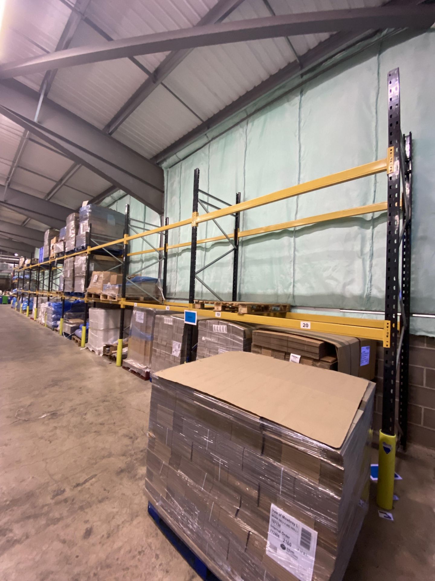 Link51 Ten Bay Mainly Two Tier Boltless Pallet Racking, each bay approx. 2.6m x 1.1m x 3.6m - Image 2 of 5