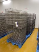 Quantity of Stainless Steel Wire Mesh Baking Trays, with four plastic palletsPlease read the