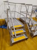 Stainless Steel Semi-Mobile Access Platform, approx. 620mm high on platformPlease read the following