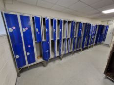 Twenty Four 2 Blue Door Metal Personal Lockers