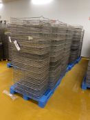 Quantity of Stainless Steel Wire Mesh Baking Trays, with five plastic palletsPlease read the