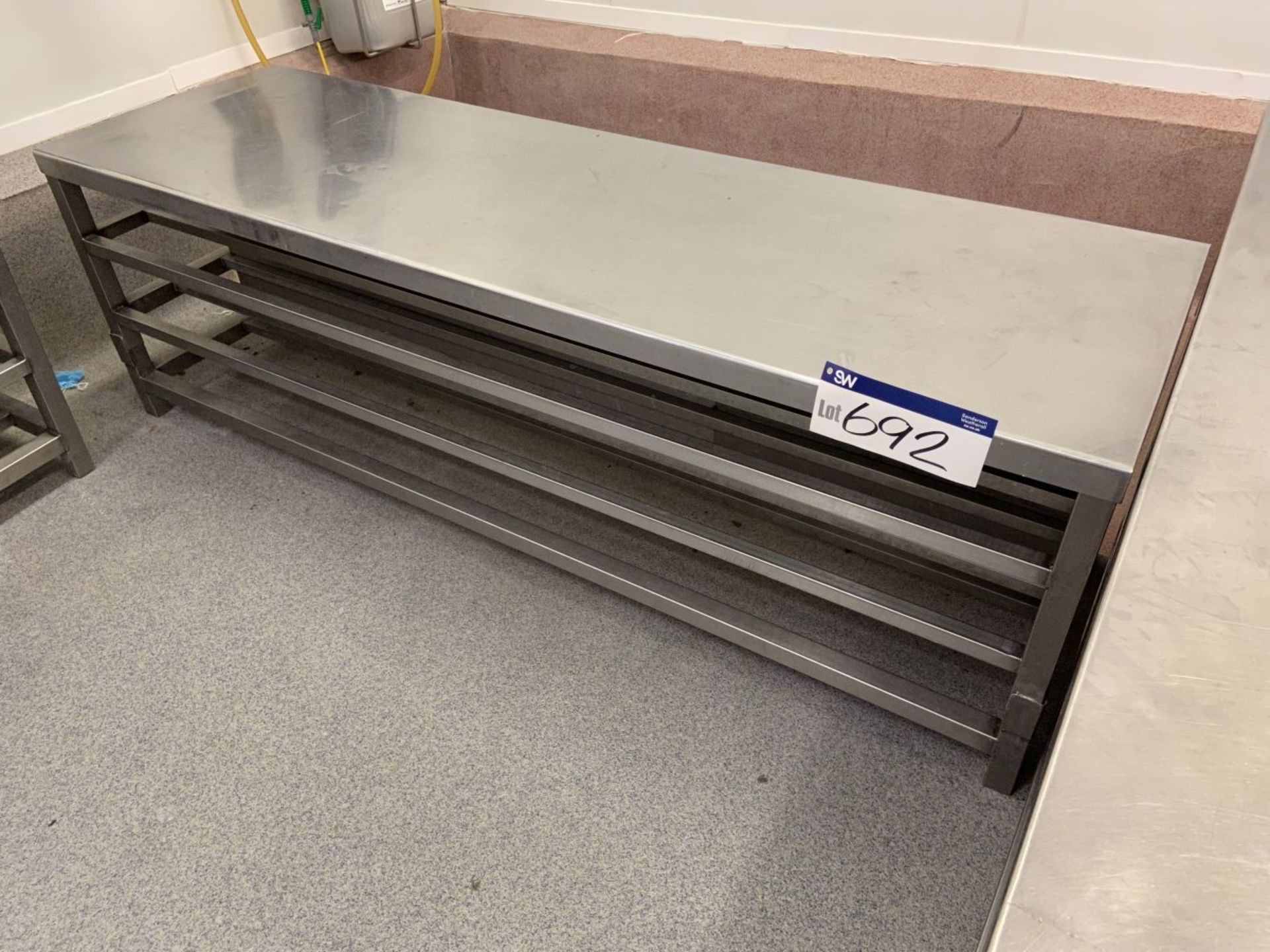 Stainless Steel Bench, approx. 2m x 600mmPlease read the following important notes:- ***Overseas