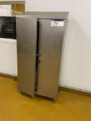 Stainless Steel Double Door Cabinet (contents excluded)Please read the following important