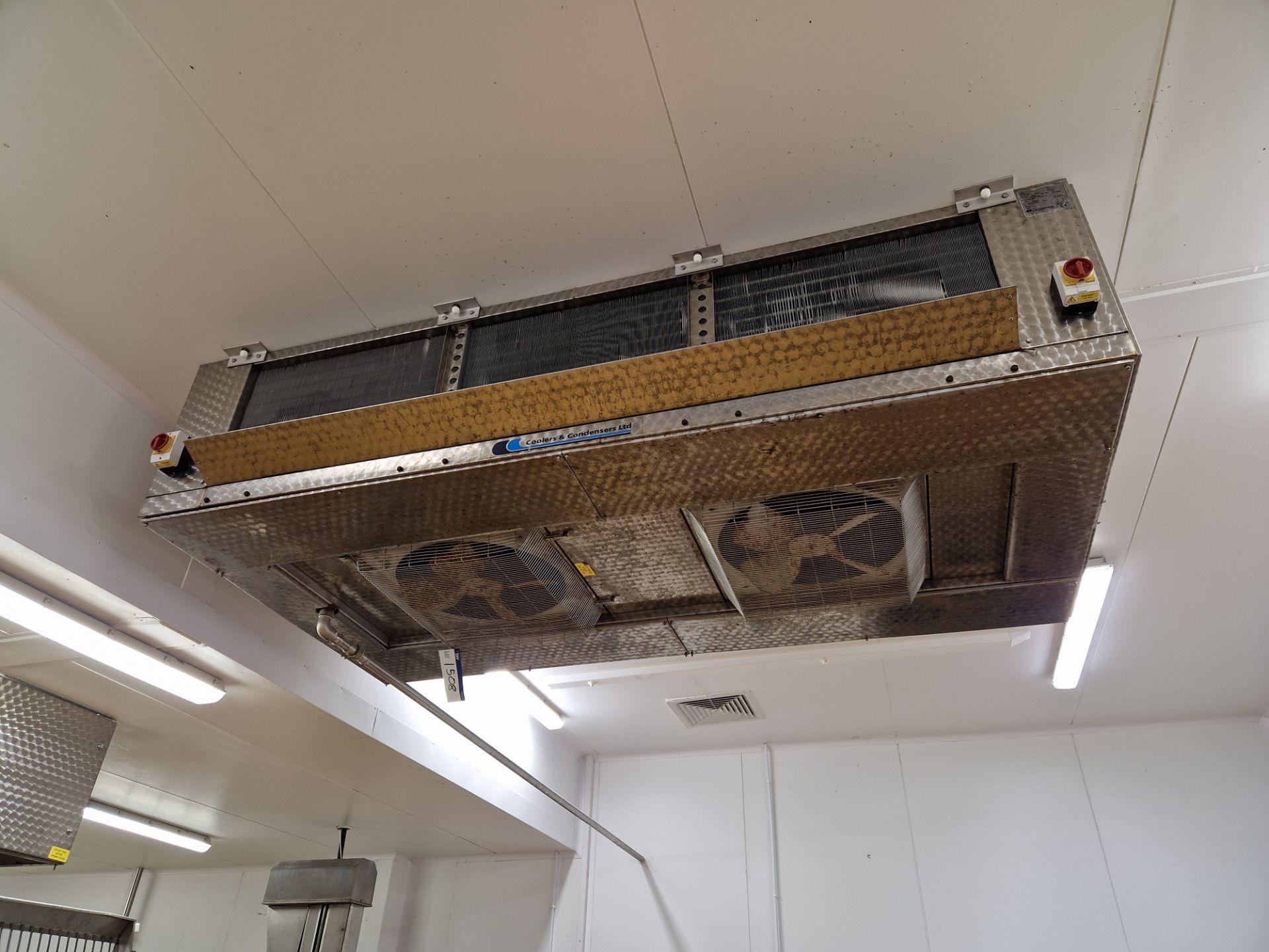 Coolers & Condensers Ltd Twin Fan Evaporator (Evaporator must be disconnected at closest