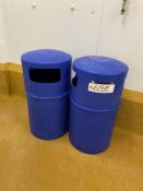 Two Plastic Bins, each approx. 900mm highPlease read the following important notes:- ***Overseas