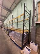 Link51 12 Bay Mainly Two Tier Boltless Pallet Racking, each bay approx. 2.6m x 1.1m x 3.6m