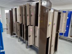 Thirty Three 2 Brown Door Metal Personal Lockers