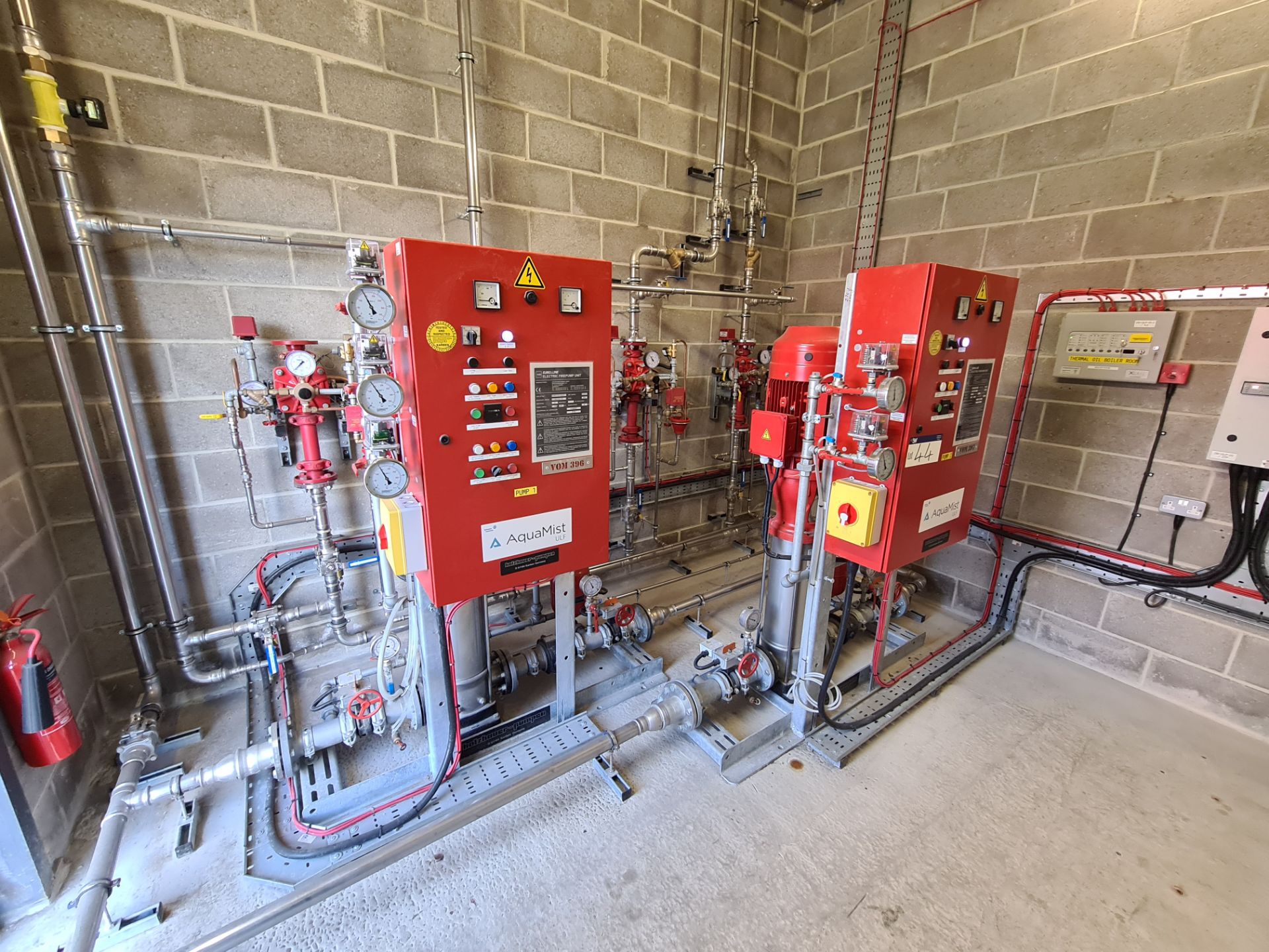 Johnson Control AQUAMIST ULF ELECTRIC FIRE PUMP EQUIPMENT & CONTROL (left hand side of room), with - Image 2 of 11