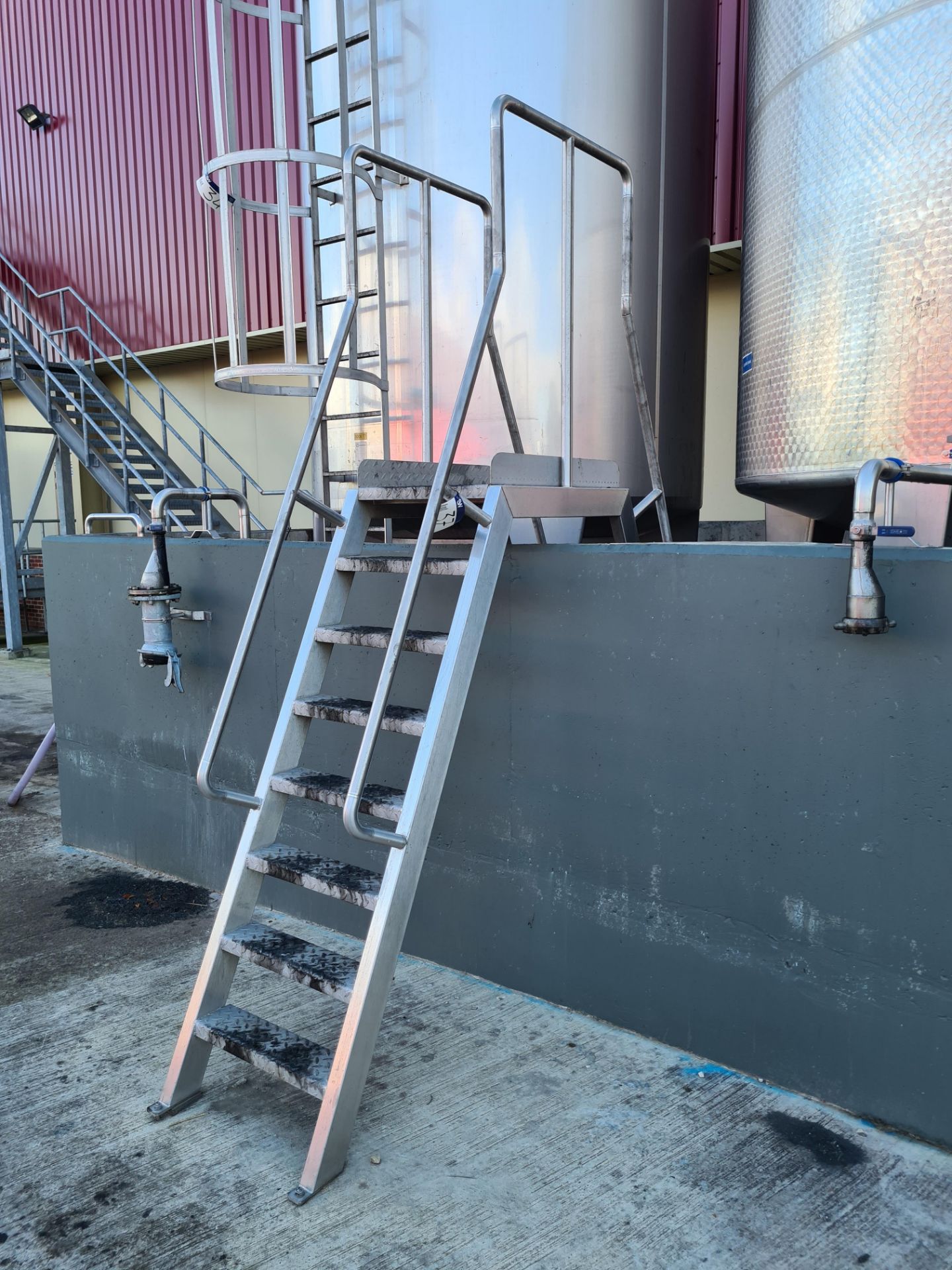 Stainless Steel Walkover, 1.65m high x 650mm clearance (reserve removal until tanks have been