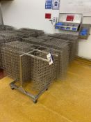 Quantity of Stainless Steel Wire Mesh Baking Trays, each tray approx. 450mm x 730mm, on five