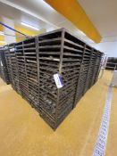 25 Stainless Steel Multi-Tier Mobile Tray Racks, each approx. 760mm x 530mm x 1780mm high, with a