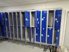 Twelve 2 Door Metal Personal Lockers